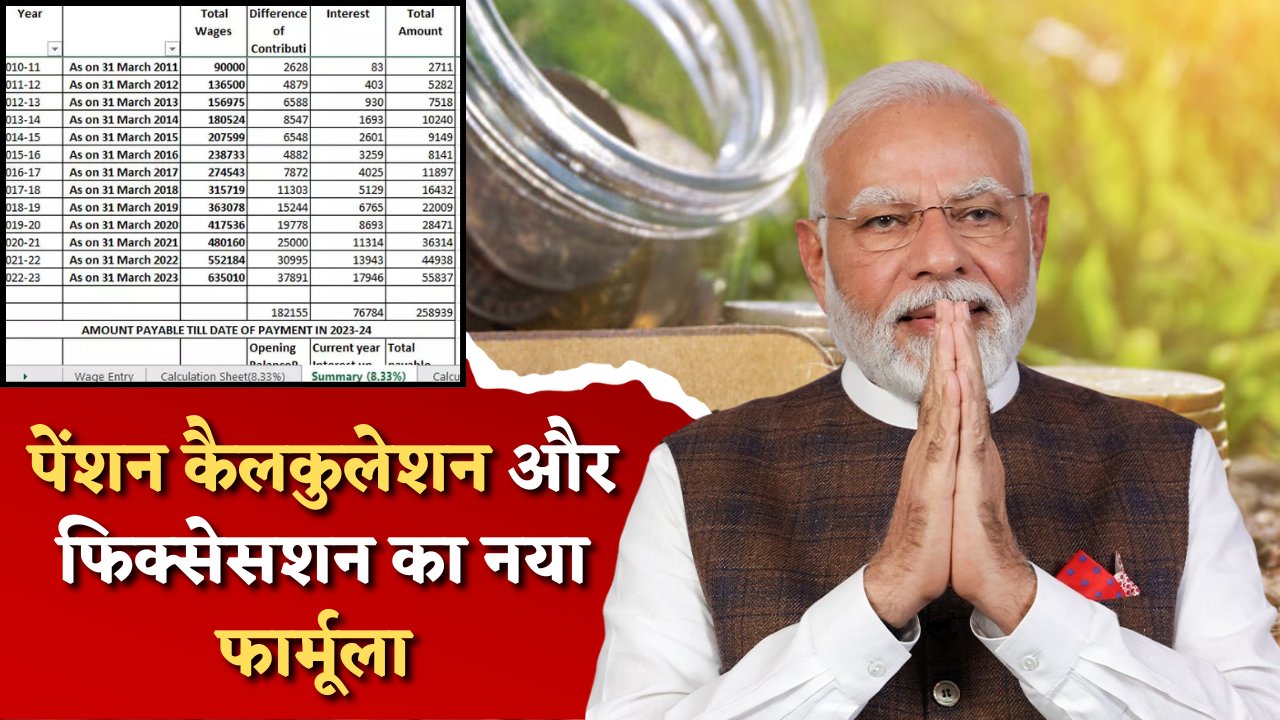 Pension Calculation method 2025